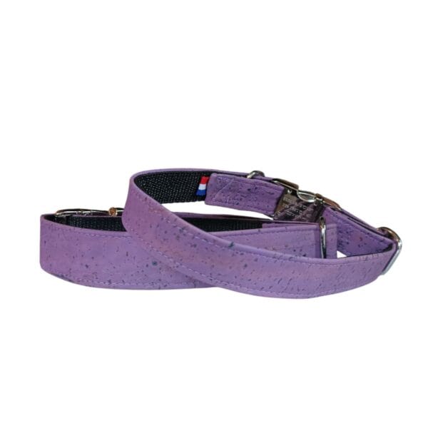 Collier en cuir de liège Violet – Image 4