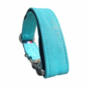 Collier cuir de liège Bleu