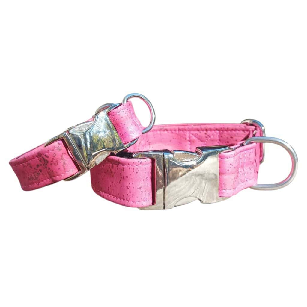 Collier en cuir de liège Rose – Image 4