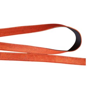 Laisse 3 positions en cuir de liège Orange